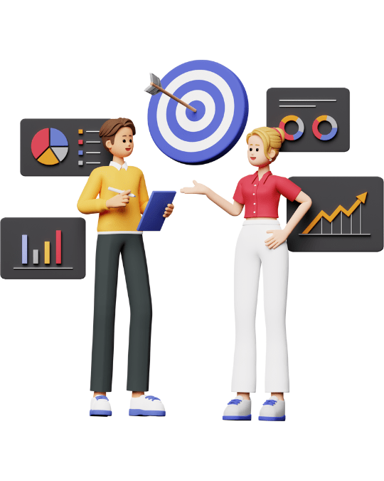 Expert discussing about digital marketing